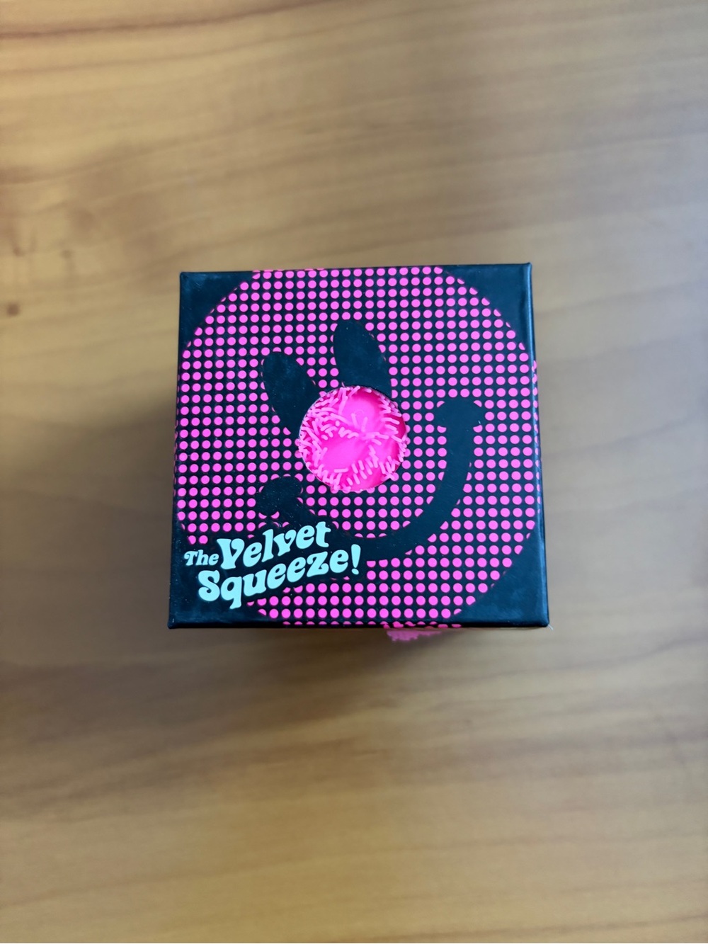 NeeDoh Fuzz Ball flower power  The Velvet Squeeze Nee Doh Squishy Toy pink
